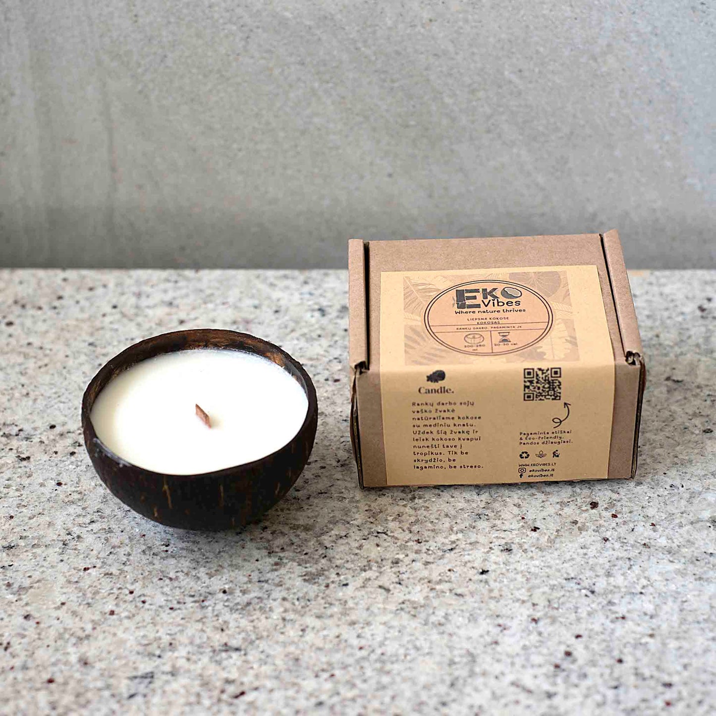 Žvakė Kokoso kvapo su ekologiška pakuote – EkoVibes