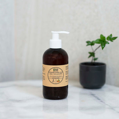 Afrikietiško juodojo muilo prausiklis su citrusais ir alaviju – EkoVibes, 250 ml