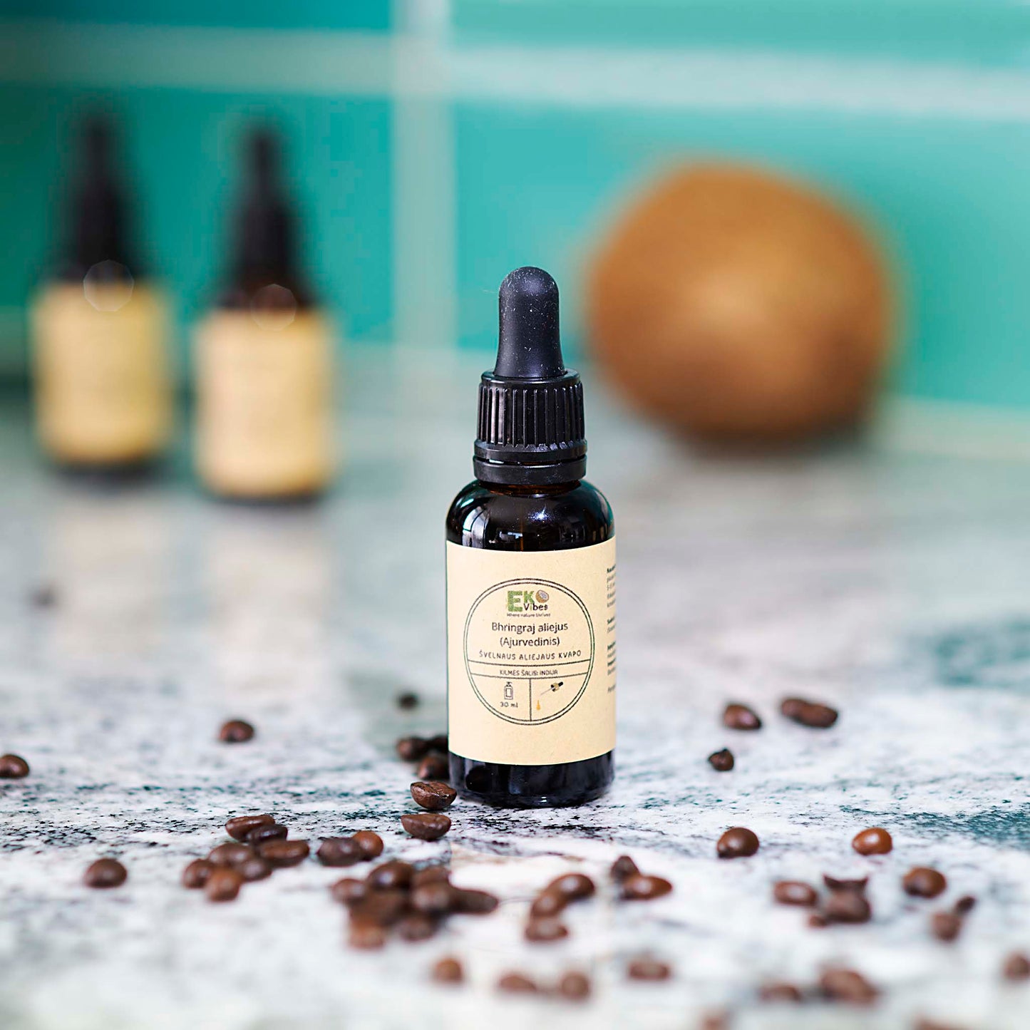 Bhringraj ajurvedinis aliejus 30 ml – natūralus plaukų stiprinimui iš Indijos