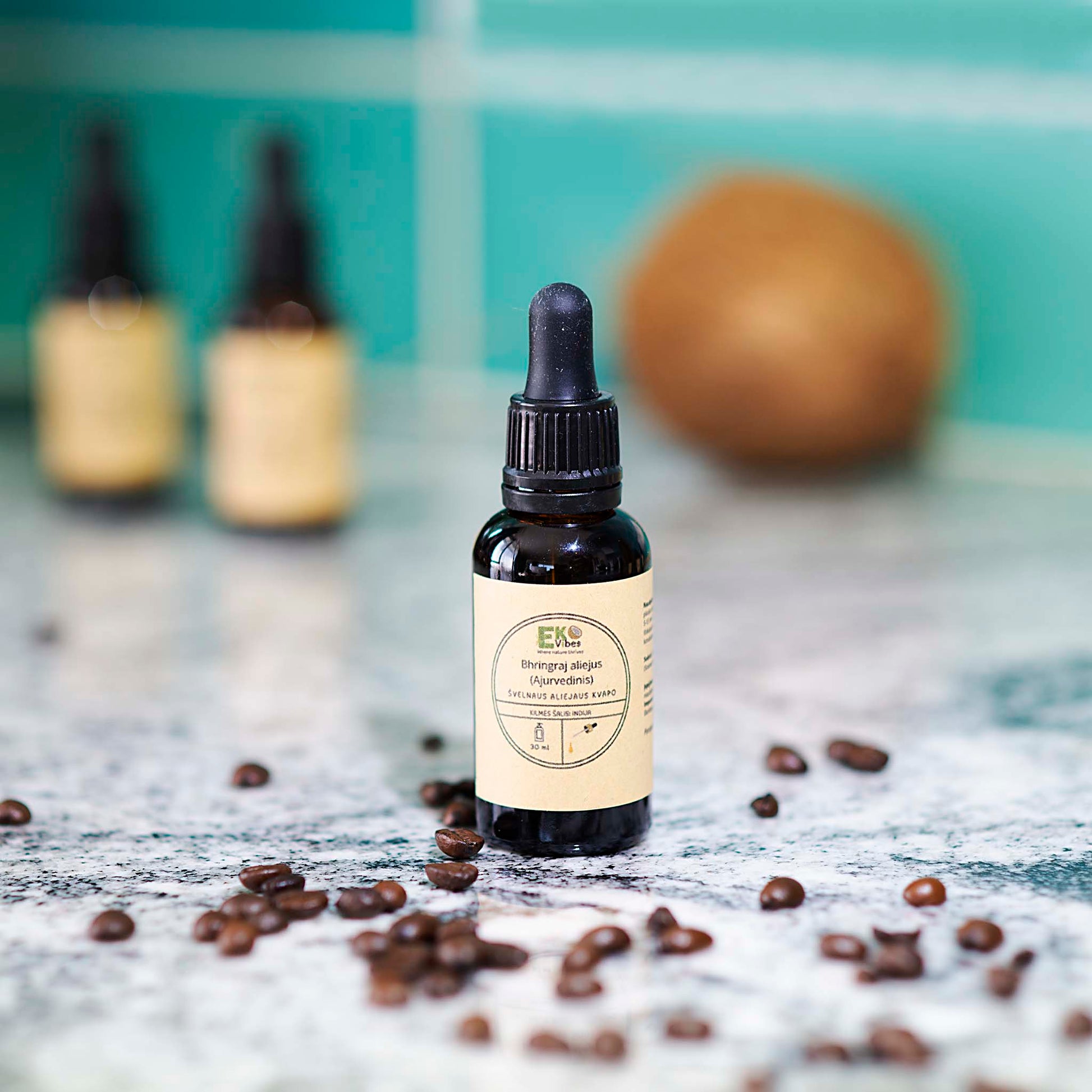 Bhringraj ajurvedinis aliejus 30 ml – natūralus plaukų stiprinimui iš Indijos